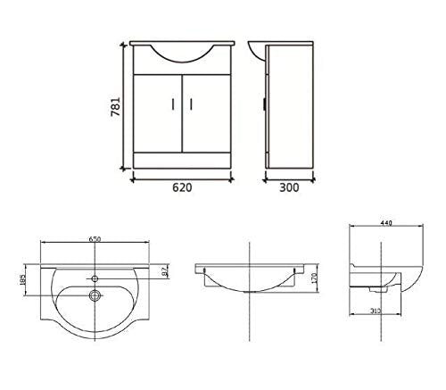Linx 1400mm Vanity Bathroom Furniture
