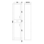Mars Flatpack Tall boy 350x330mm