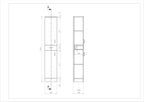 Mars Flatpack Tall boy 350x330mm