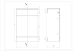 Mars Flatpack 600x330mm WC Unit (to suit 750,850,1050,1200 mm units)