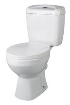 VeeBath Round Close Coupled Toilet With Cistern And Seat - White