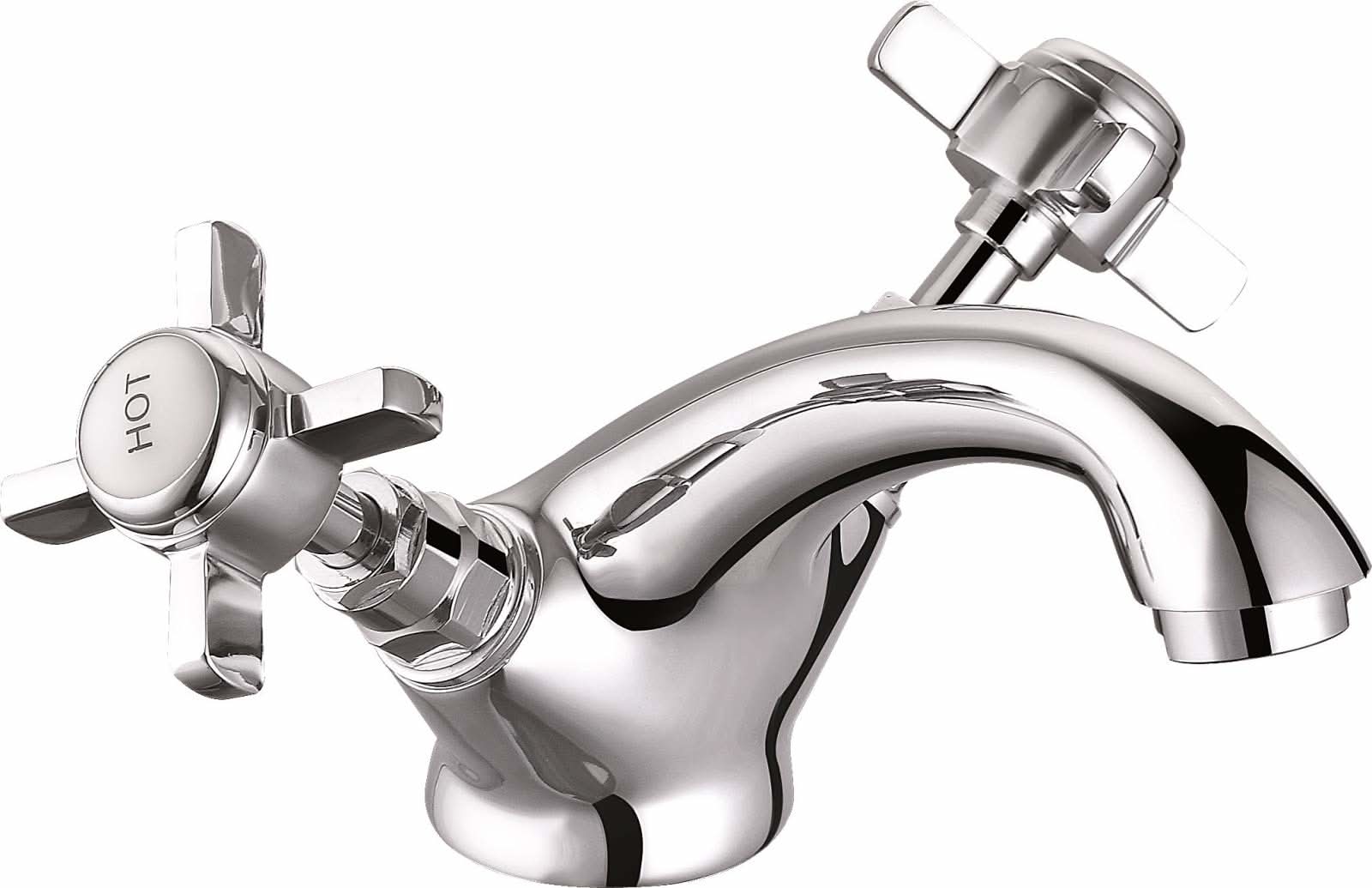 Regency Traditional Mono Basin Mixer Tap with Waste - Chrome