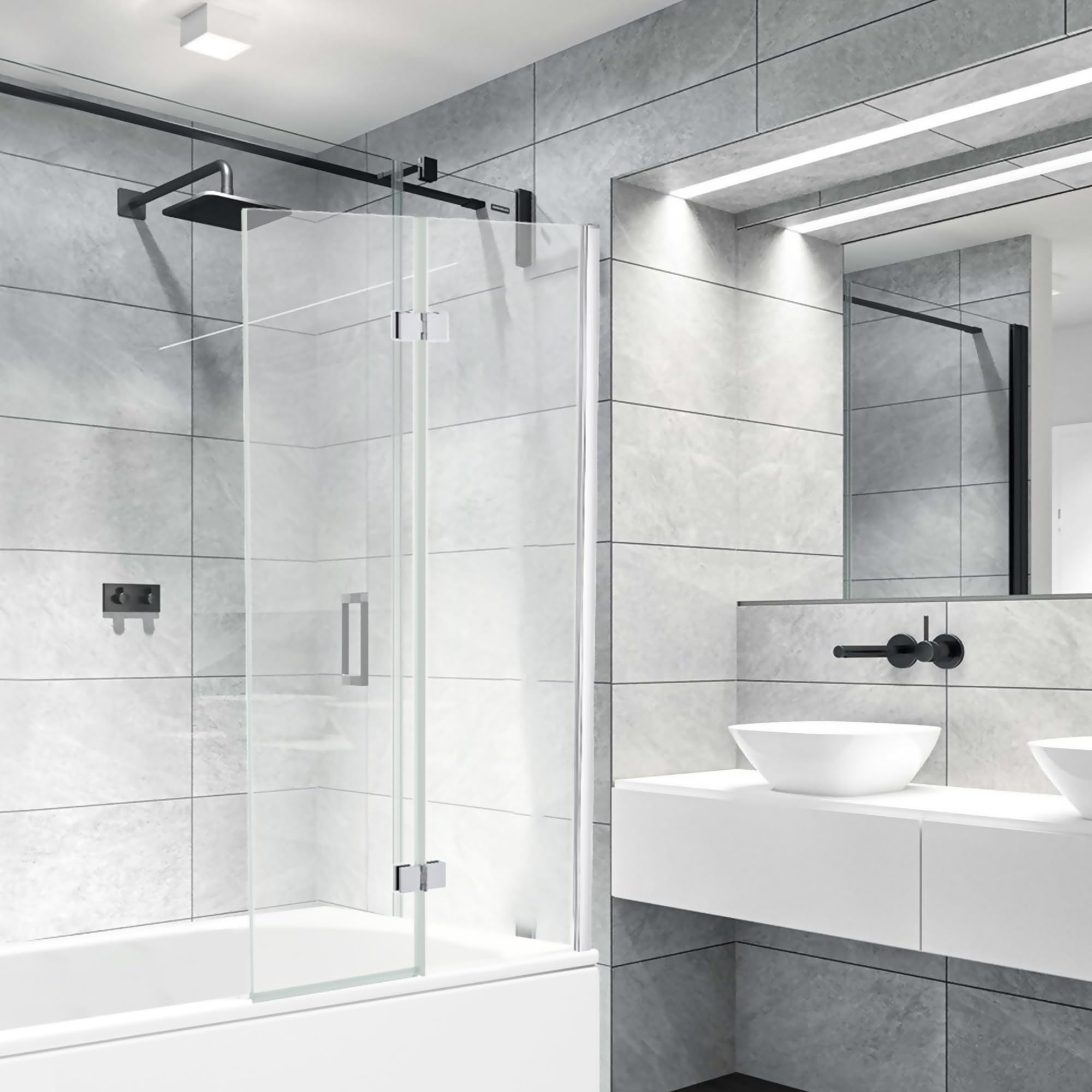 Bifold Bath Screen - 1400 x 750mm