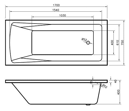 Sophia 1700mm Bath Vanity Basin Unit Toilet & Mixer Taps Bathroom Suite