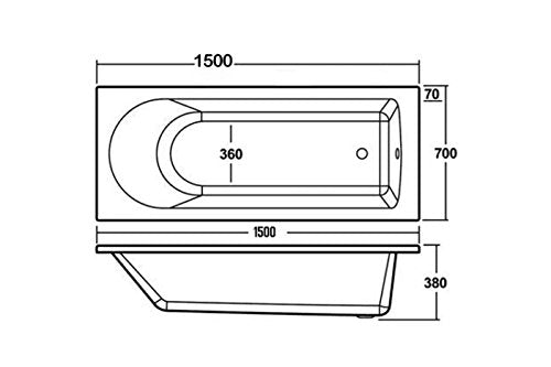 Rosina 1500mm Bath, White Vanity Unit & Taps Bathroom Suite