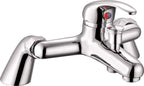 Rosina 1500mm Bath, White Vanity Unit & Taps Bathroom Suite