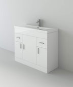 Sobek 1000mm Vanity Sink Unit & Waterfall Basin Mixer Tap