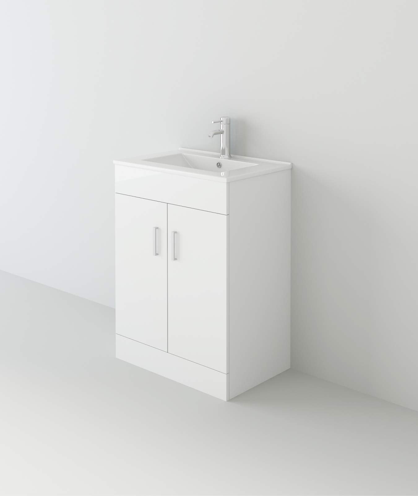 Sphinx 600mm Vanity Sink Cabinet Unit & Mono Basin Mixer Tap