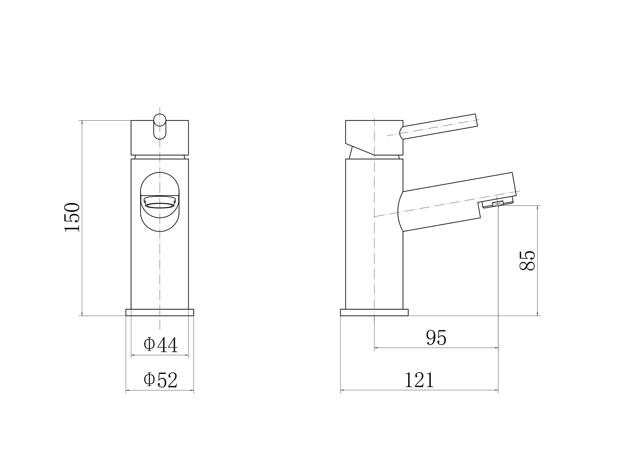 Derby Mono Chrome Basin Sink Mixer & Bath Filler Taps