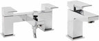 Margate Bath Basin Taps Set Designer Chrome Sink Tap & Bath Shower Mixer