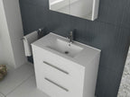 Desire Venus 800 White FS Unit and Slim-Edge Basin (Drawer & Flap)