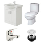 Linx-Compakt 650mm Classic Vanity Unit with Short Project Toilet + Tap
