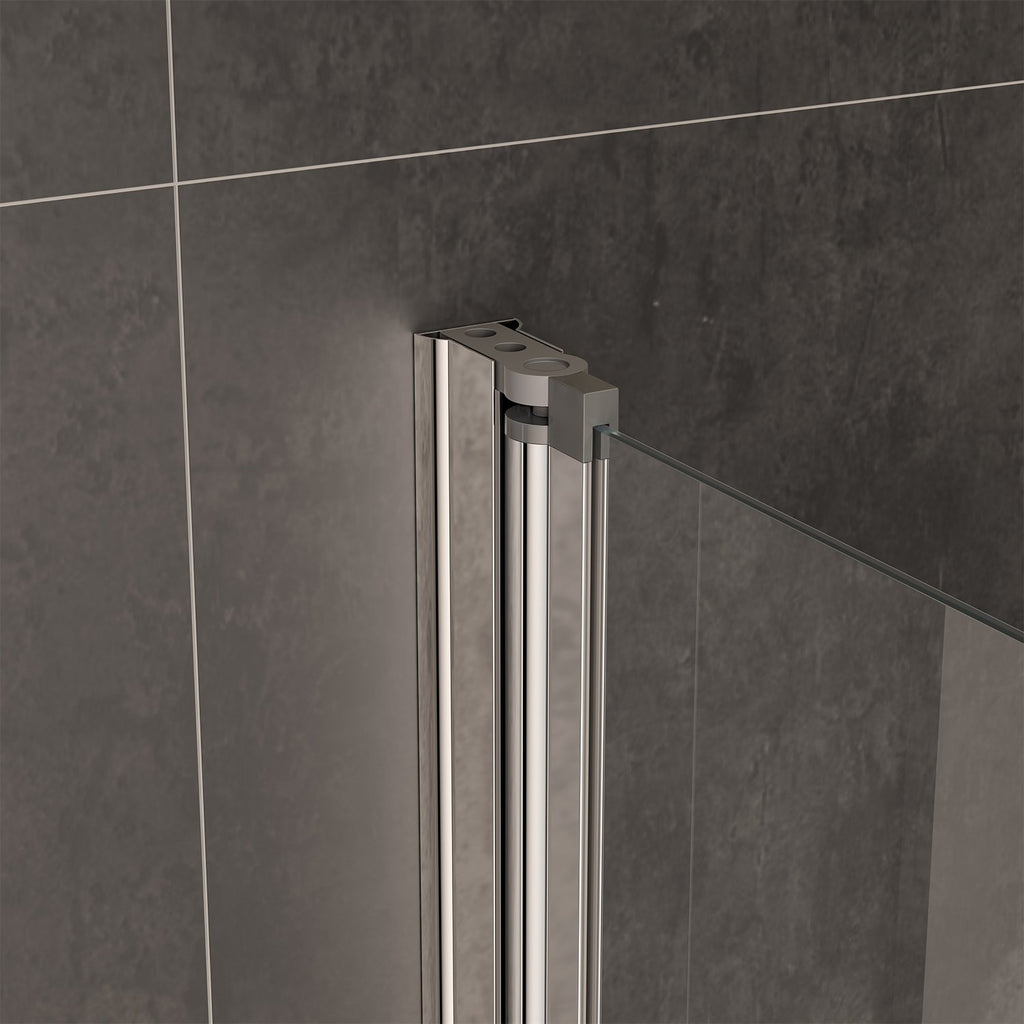 1000mm Modern Pivot Bath Shower Glass Screen Reversible Door Panel