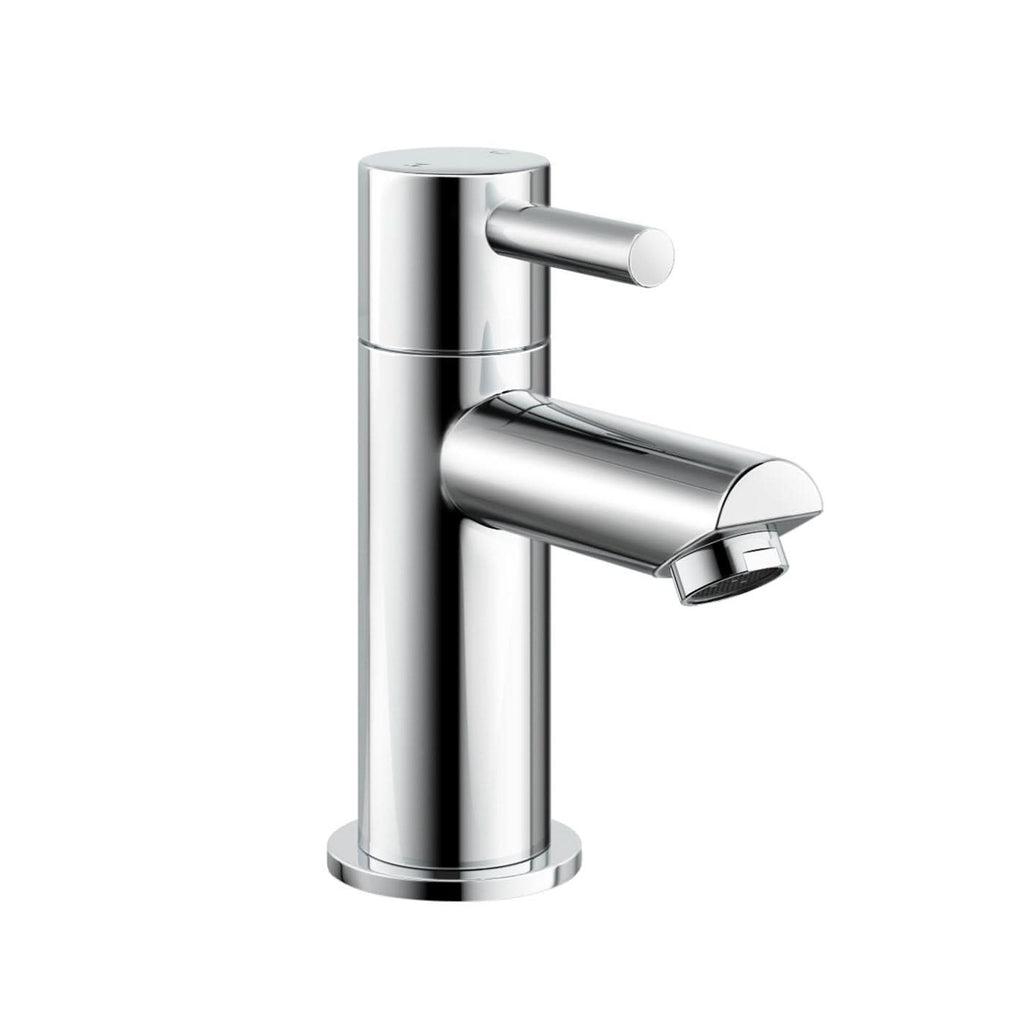 iBathUK Xylen Pair of Hot & Cold Bath Filler Taps, Traditional Chrome Bathroom Basin Faucets with Crosshead Handles, Basin with Mixer Tap
