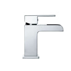 iBathUK Craven Modern Waterfall Basin Mixer Tap, Basin with Mixer Tap, Chrome Monobloc Designer Bathroom Faucet