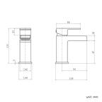 iBathUK Craven Modern Waterfall Basin Mixer Tap, Basin with Mixer Tap, Chrome Monobloc Designer Bathroom Faucet