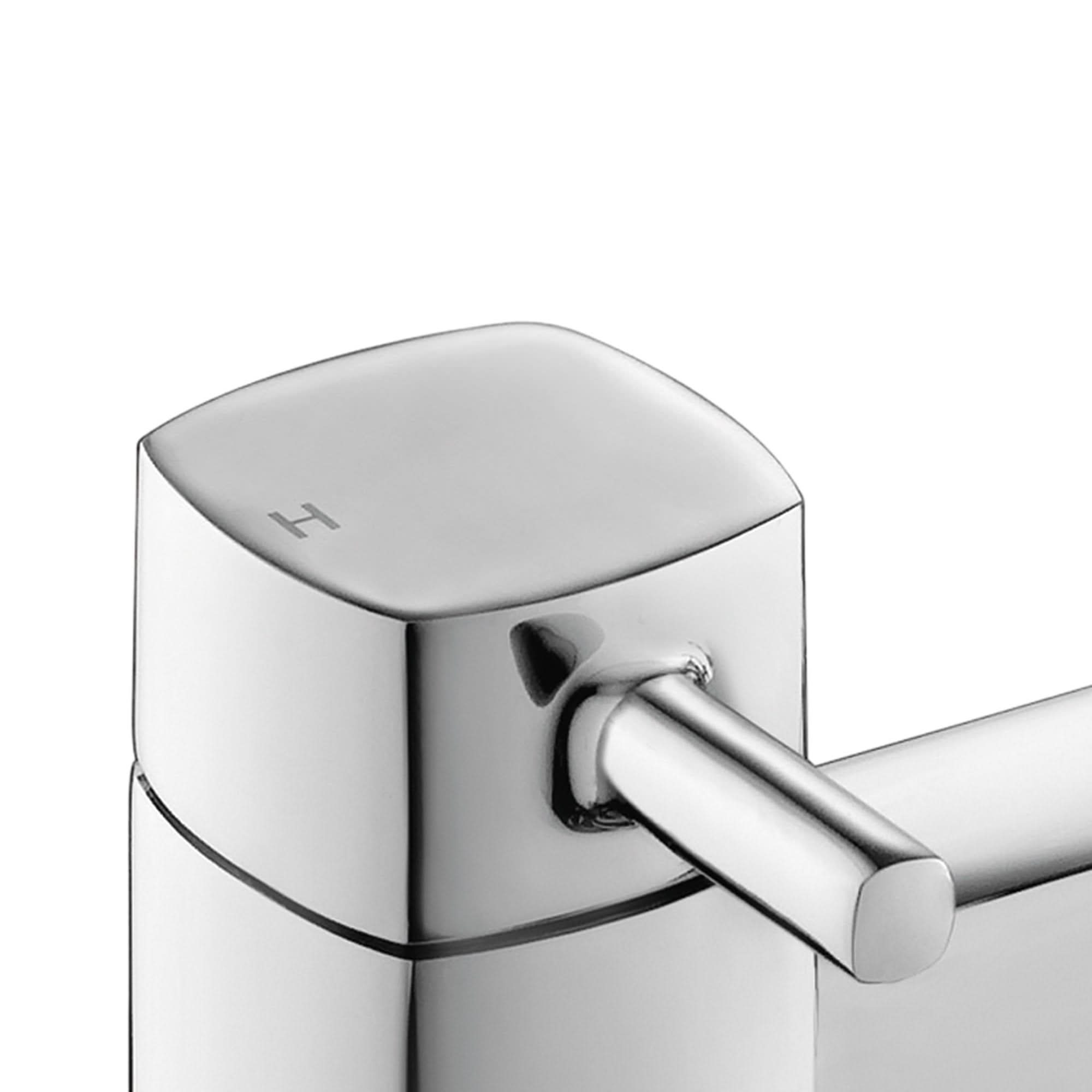 iBathUK Aqulen Square Bath Filler Mixer Tap with Modern Bathroom Shower Head, Modern Bath Filler Tap