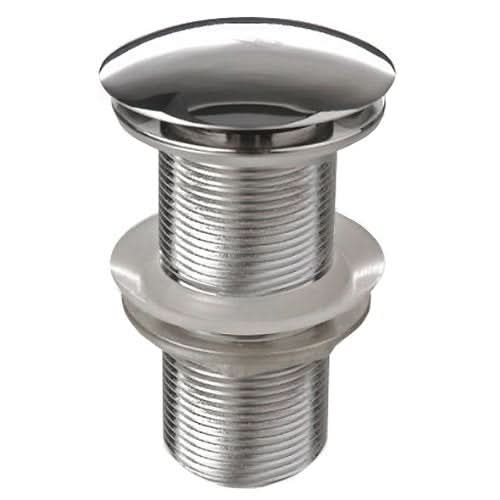 iBathUK Klyra Unslotted Basin Sink Tap Push Pop Up Click-Clack Waste, Modern Basin Waste Solution for Contemporary Bathrooms, Chrome