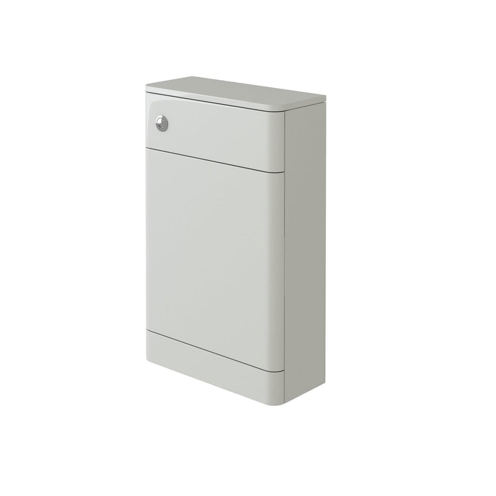 Denver 500x217 WC Unit - White Gloss (Flat Pack) from Bathroom4Less, ideal for compact spaces. Buy now for stylish bathroom solutions!