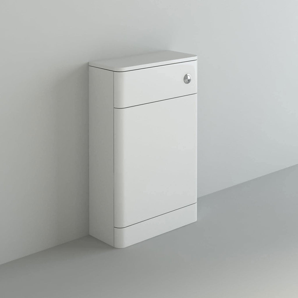 Denver 500x217 WC Unit - White Gloss (Flat Pack) for stylish bathrooms. Buy now for great deals on bathroom4less.co.uk!