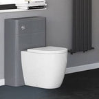 Denver WC Unit in Anthracite Grey Gloss, compact and stylish bathroom furniture, space-saving design, ideal for modern UK homes.
