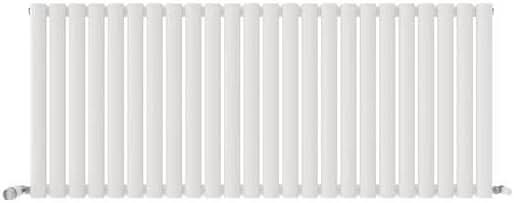 The iBathUK Strata Vertical Radiator features evenly spaced single oval panels and two valve knobs at the bottom corners, all in an anthracite finish, set against a plain background.