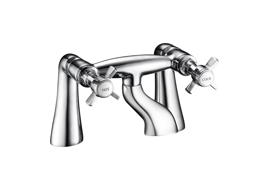 Regency Traditional Bath Filler Mixer Tap - Chrome, timeless elegance for UK bathrooms, affordable luxury at Bathroom4Less.