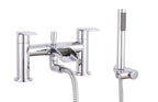 Symphony Round Waterfall Bath Shower Mixer Tap - Chrome, contemporary design, bathroom renovation, stylish fittings, UK home improvement