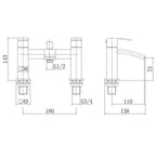 Trace Bath Shower Mixer Tap with Kit in Chrome finish, sleek and modern design, high-quality bath shower mixer, contemporary bathroom tap, trending UK bathroom accessory