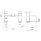 Trace Bath Filler Mixer Tap in sleek Matt Black finish, combining contemporary design with durable quality for a modern bathroom upgrade in the UK.