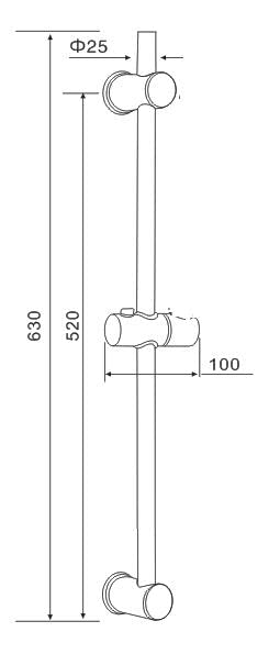 Std Round Riser Kit only - (Adjustable handset holder)