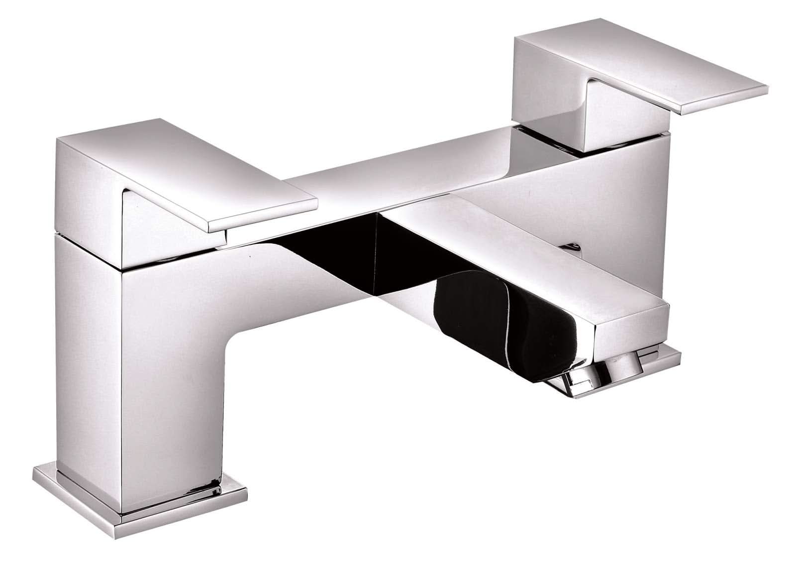 Munro Square Bath Filler Mixer Tap - Chrome