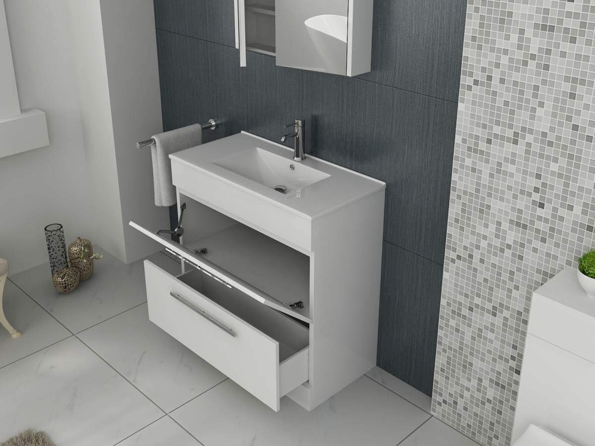 Desire Venus 800 Mid Edged Basin Unit -2 Storage Section