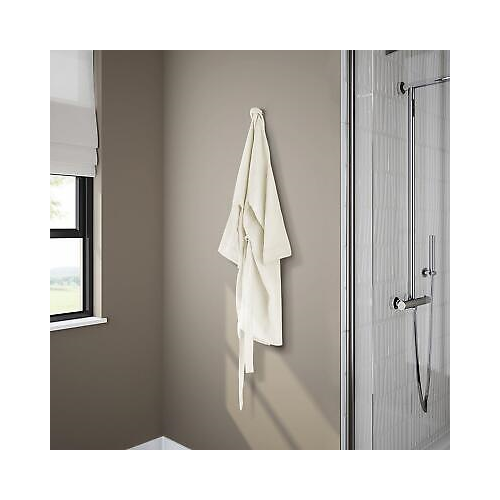 Modern Chrome Towel Robe Hook Round Bathroom Accessory