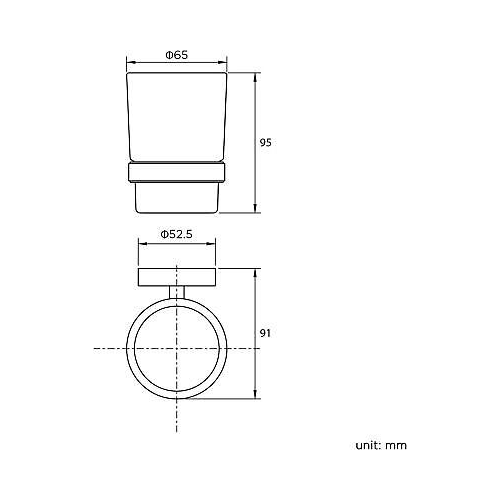 Modern Chrome Toothbrush Holder Wall Mounted Tumbler Bathroom Accessory