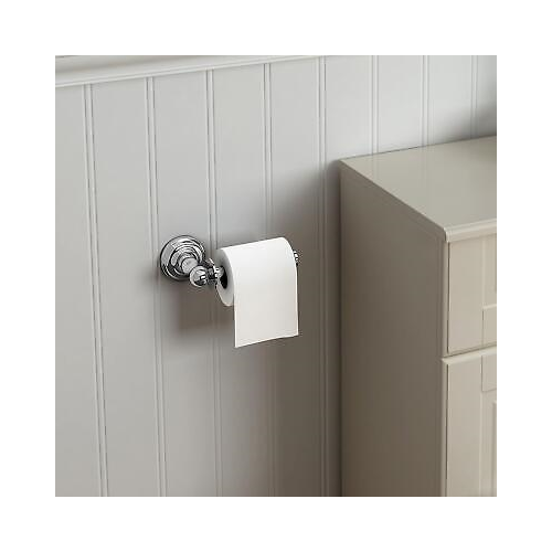 Traditional Chrome Toilet Roll Holder Wall Mounted Bathroom Accessory
