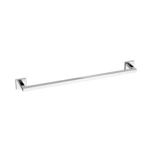 Modern Wall Mounted Square Towel Rail Bar - Chrome