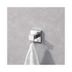 Modern Chrome Towel Robe Hook Luxury Square Bathroom Accessory