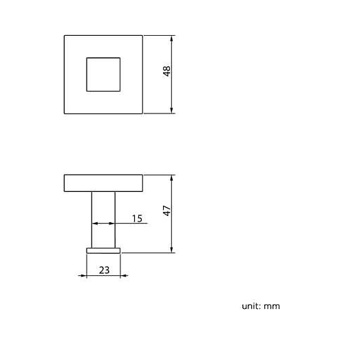 Modern Chrome Towel Robe Hook Luxury Square Bathroom Accessory