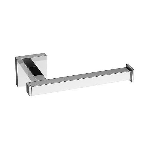 Modern Wall Mounted Square Toilet Roll Holder - Chrome