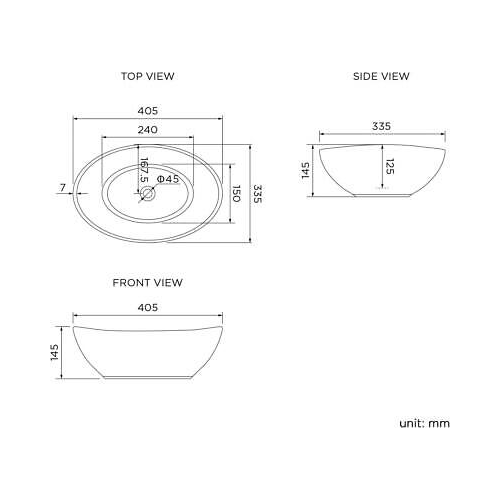 Modern Oval Gloss White Countertop Basin Sink Ceramic