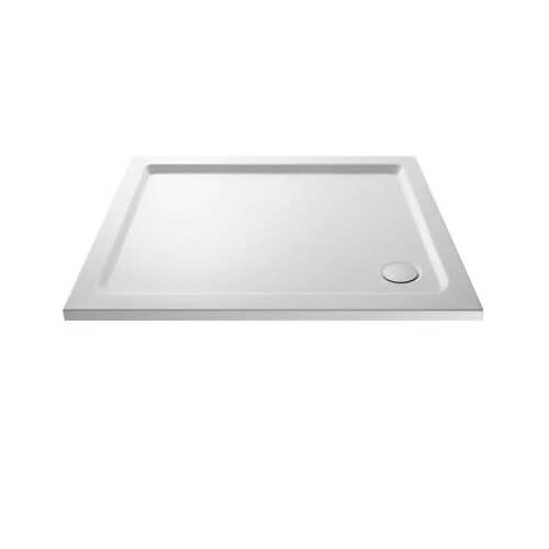 Shower Enclosure Tray Walk In Slimline Wet Square Rectangle Quad White Wet Room