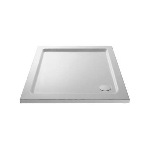 Shower Enclosure Tray Walk In Slimline Wet Square Rectangle Quad White Wet Room