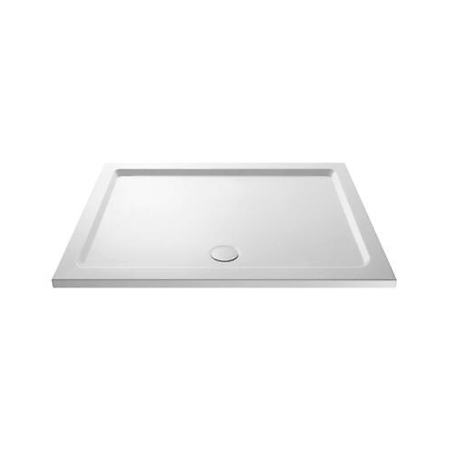 Offset Quadrant Shower Tray 1200x900mm, Stone Resin Tray for Shower Enclosure, Glass Door Bathroom- Right Hand, White