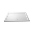 Offset Quadrant Shower Tray 1200x900mm, Stone Resin Tray for Shower Enclosure, Glass Door Bathroom- Right Hand, White