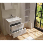 Apollo Wall Hung Tall Storage Unit - 1400mm x 400mm