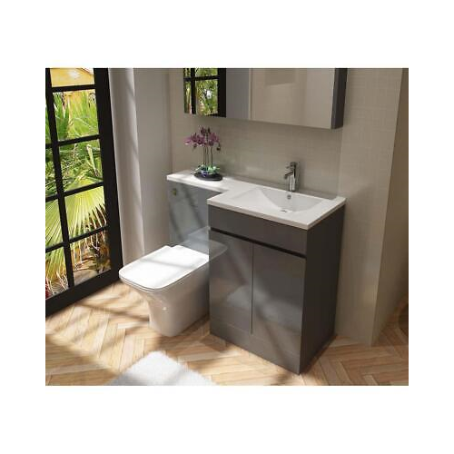 Neptune L Shape Combination Furniture Set - 1100mm Wide - Anthracite Grey