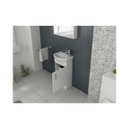 Petite 420mm Unit and basin - white (PET420)