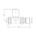 iBathUK Essence Straight Round Radiator Valve Pair, Clip-On Install, Anti-Scald Design, Chrome Radiator Valves, Wall or Floor Mounted, Universal Fit for All Radiators