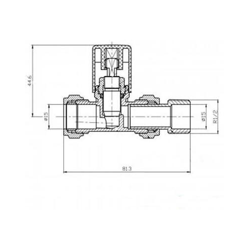 iBathUK Essence Straight Round Radiator Valve Pair, Anti-Scald Design, Matt White Radiator Valves, Wall or Floor Mounted, Universal Fit for All Radiators